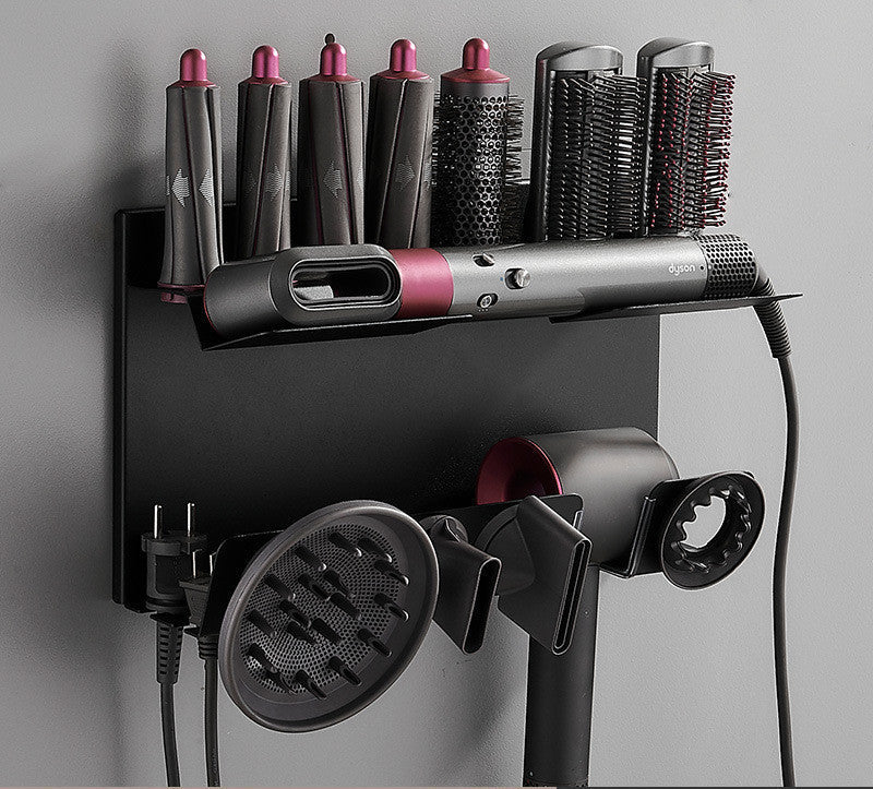 Curling Rod Storage Rack Free Wall-mounted