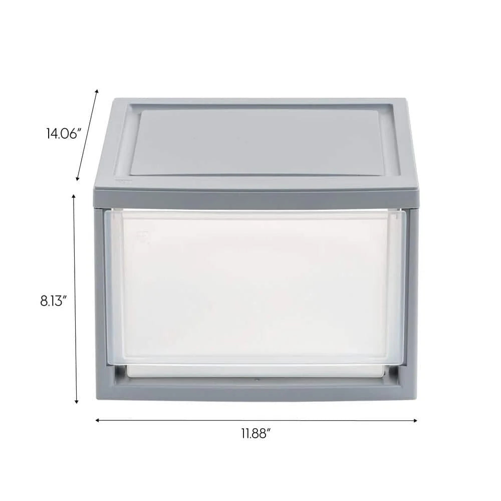 Gray Stackable Storage Unit closet organizer cabinet organizer storage drawers organizer drawer drawer divider