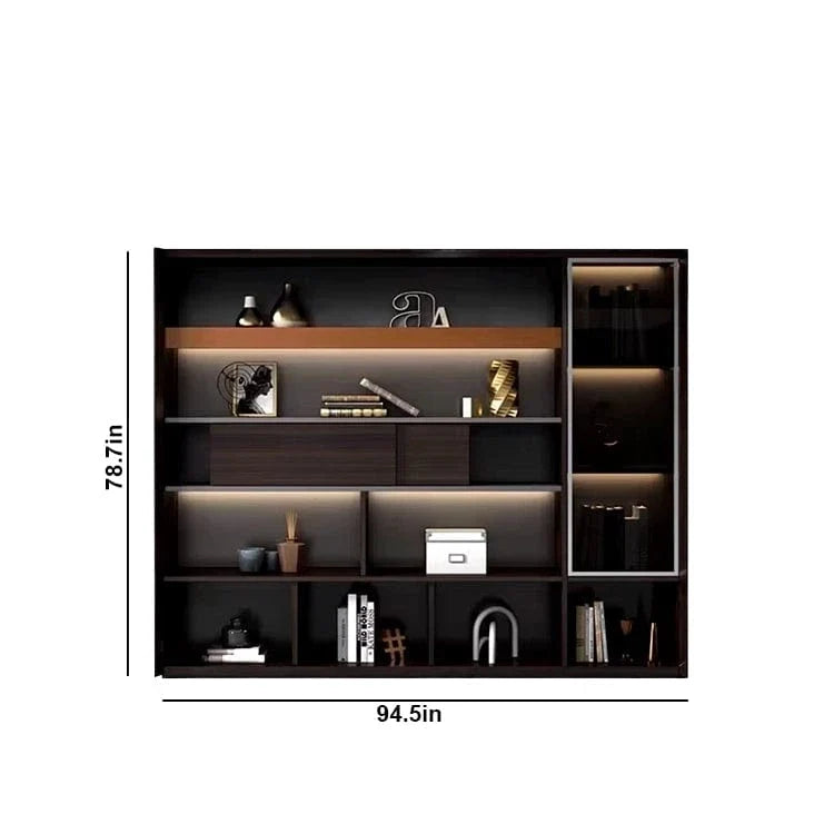 Fulton · Office Shelves w/ Integrated Lighting & Closet Storage