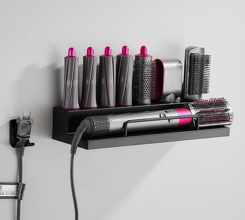 Curling Rod Storage Rack Free Wall-mounted