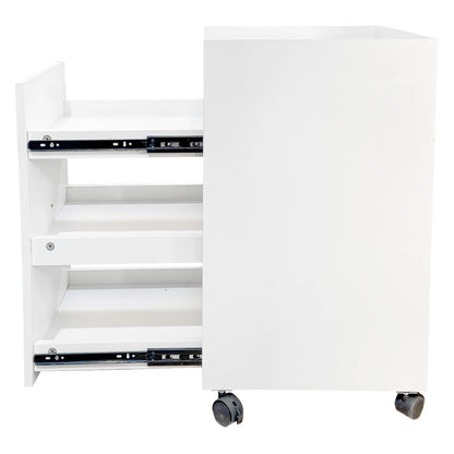 Organizer for Pantry - Sliding Snack Cabinet with Wheels