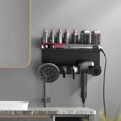 Curling Rod Storage Rack Free Wall-mounted
