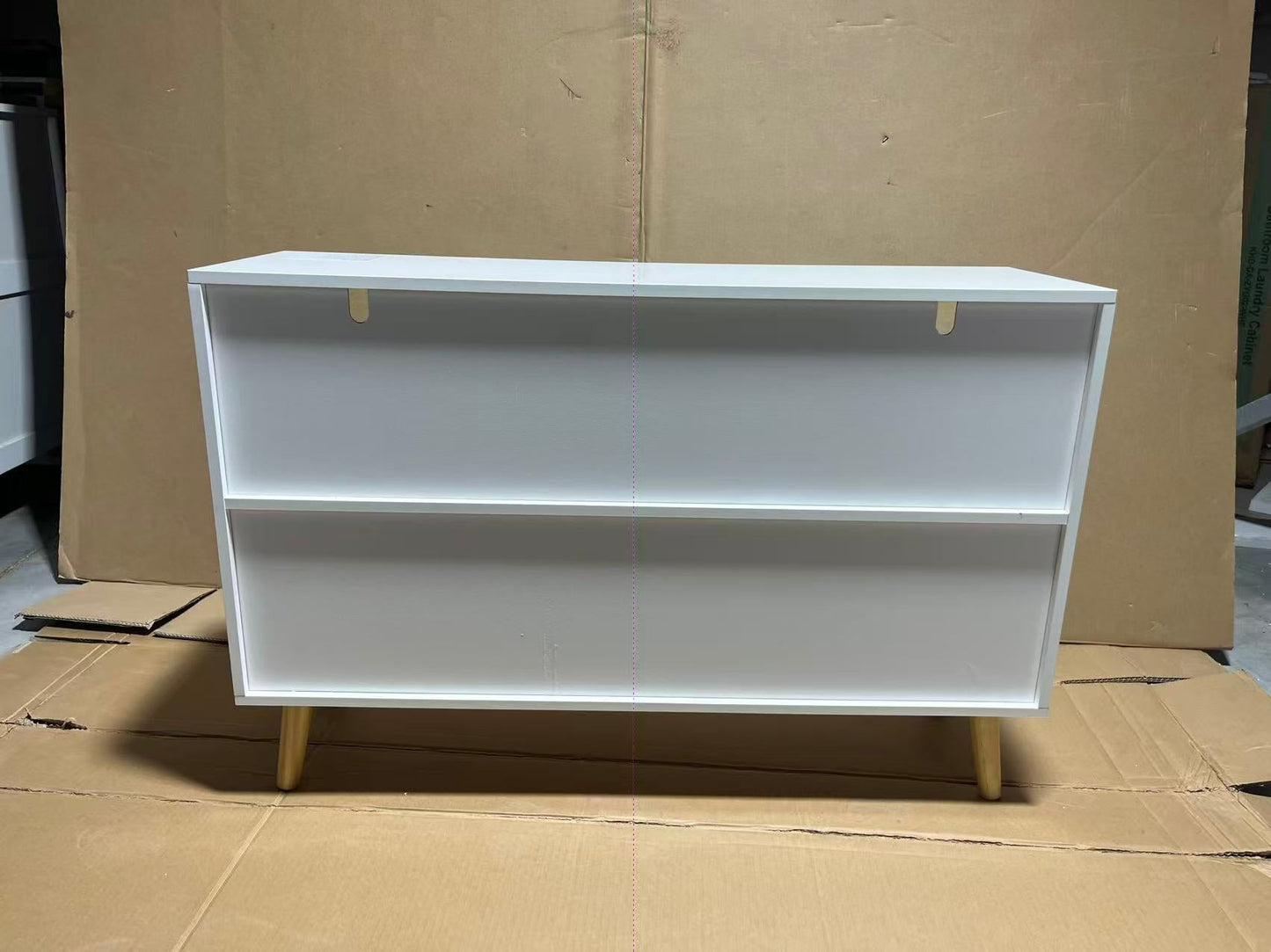 Kids Bookcase with Collapsible Fabric Drawers, Children's Book Display, Toy Storage Cabinet Organizer