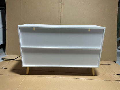 Kids Bookcase with Collapsible Fabric Drawers, Children's Book Display, Toy Storage Cabinet Organizer