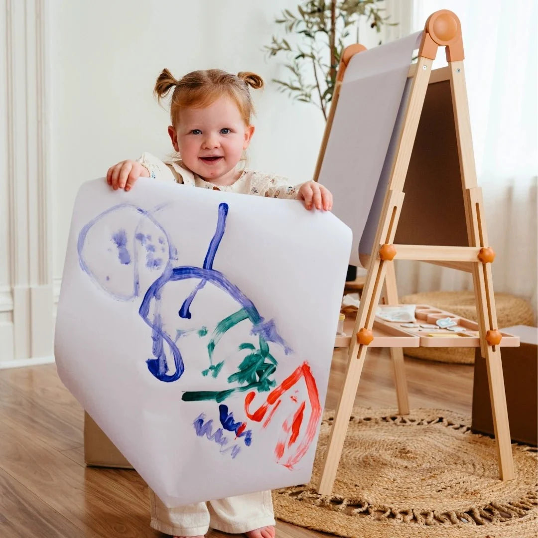 Tiny Land® Caramel Magnitales Easel for Kids