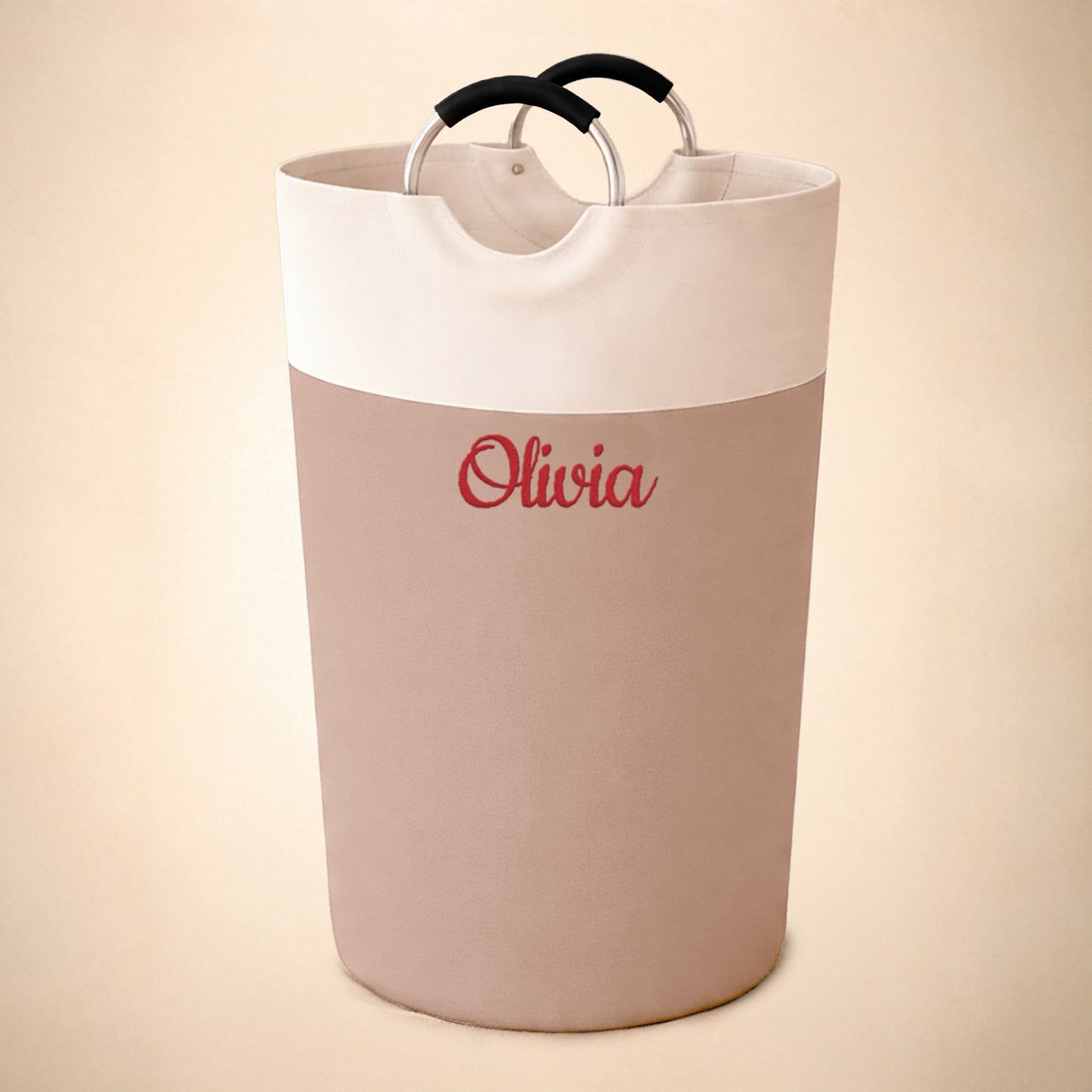Personalized Laundry Basket – Custom Embroidery Name