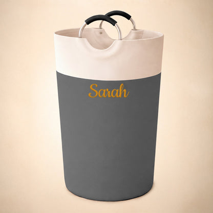 Personalized Laundry Basket – Custom Embroidery Name