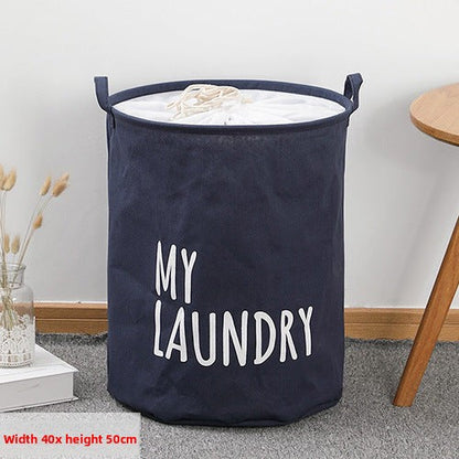 Clothes dirty clothes basket, large capacity bundle quilt clothes storage bag, waterproof and moisture-proof packaging bag household, fabric laundry bag