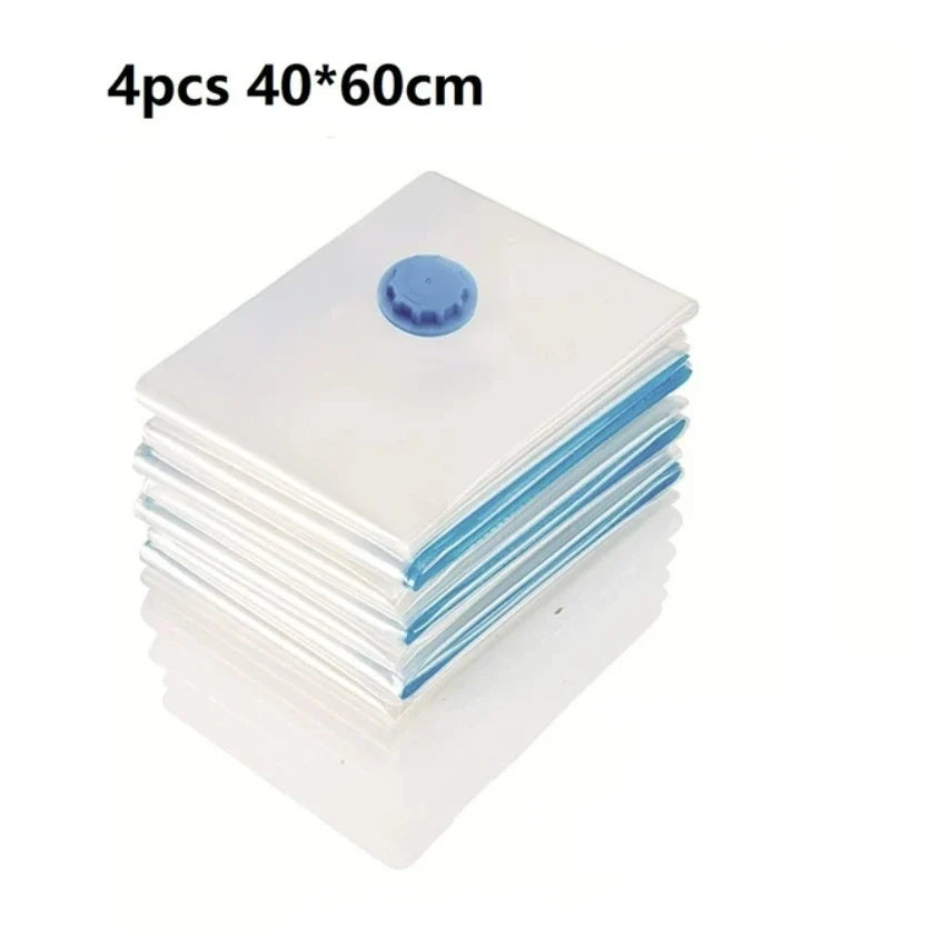 Vacuum Storage Bags More Space Save Compression Travel Seal Zipper for Clothes Pillows Bedding Closet Home Organizer