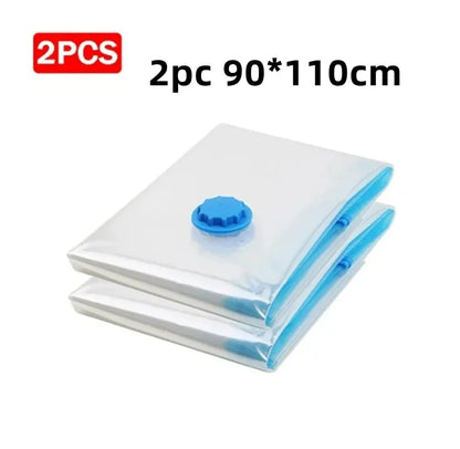 Vacuum Storage Bags More Space Save Compression Travel Seal Zipper for Clothes Pillows Bedding Closet Home Organizer