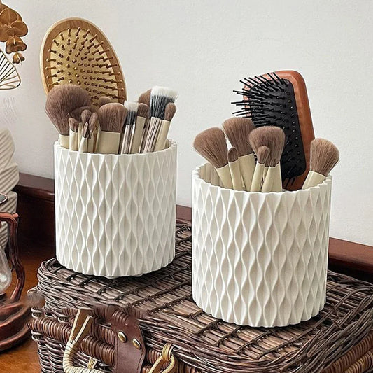 Rotating makeup brush storage box, lipstick makeup pen holder, dressing table, makeup stand, light and compact, girls' favorite