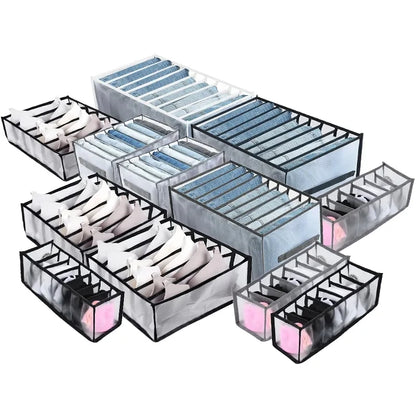 Jeans Organization Storage Box | Closet Drawer Organizer for Pants and Clothing