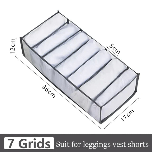 Jeans Organization Storage Box | Closet Drawer Organizer for Pants and Clothing