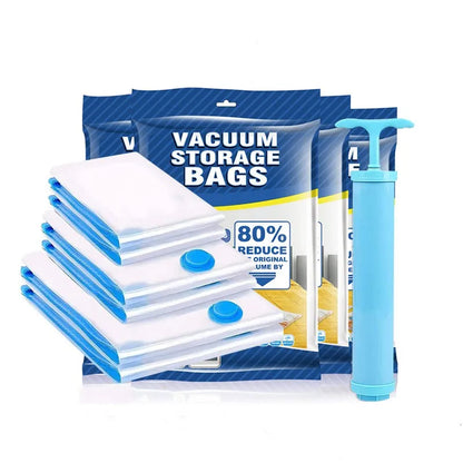 Vacuum Storage Bags More Space Save Compression Travel Seal Zipper for Clothes Pillows Bedding Closet Home Organizer