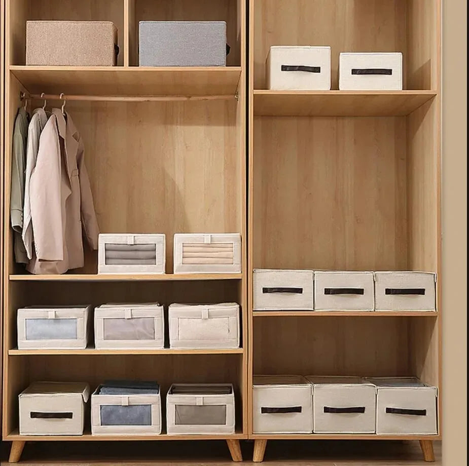 1Pcs Pants Storage Box Clothes Organizers of Cabinets and Drawers Fabric Foldable Boxes for Bedroom Wardrobe Organization Home ﻿