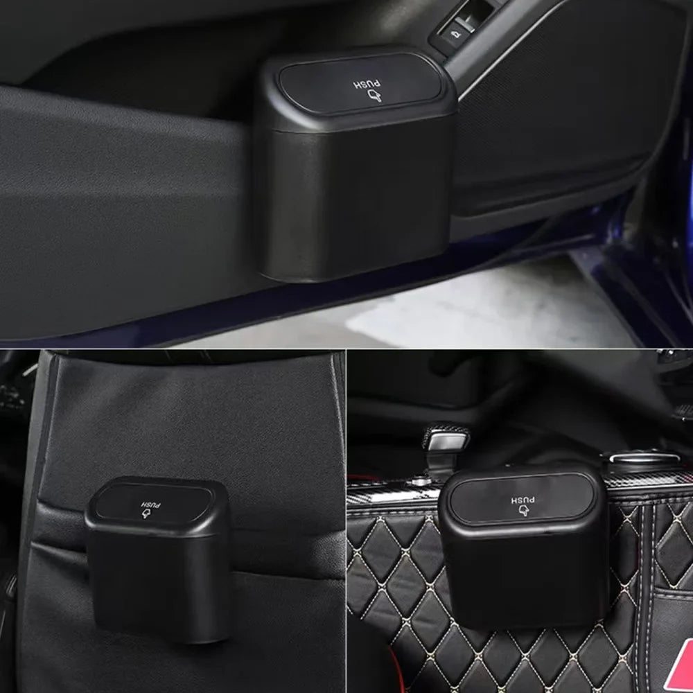 Car Trash Can With Lid | Leak-Proof Mini Car Organizer for Auto Office Home