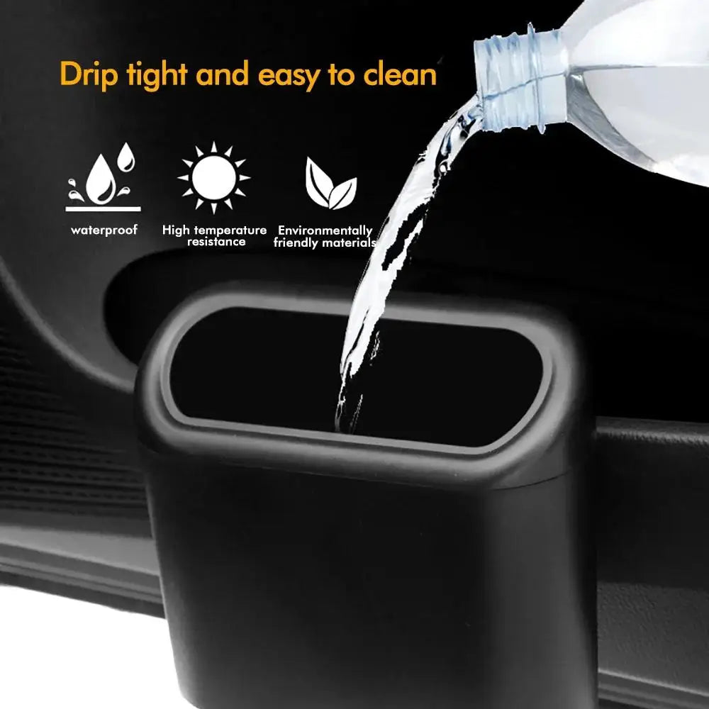 Car Trash Can With Lid | Leak-Proof Mini Car Organizer for Auto Office Home