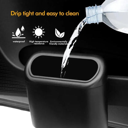 Car Trash Can With Lid | Leak-Proof Mini Car Organizer for Auto Office Home