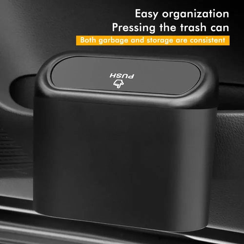 Car Trash Can With Lid | Leak-Proof Mini Car Organizer for Auto Office Home