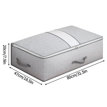 Foldable Clothes Storage Bag Visual Quilt Organize Cases Waterproof Large Capacity Clothing Pack Bag Pillow Down Coat Organize