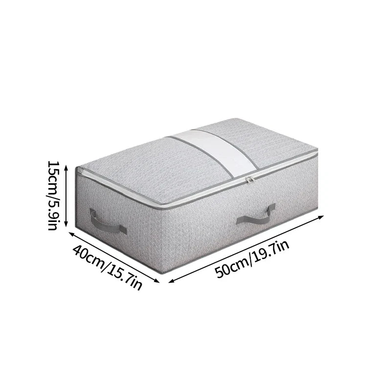 Foldable Clothes Storage Bag Visual Quilt Organize Cases Waterproof Large Capacity Clothing Pack Bag Pillow Down Coat Organize