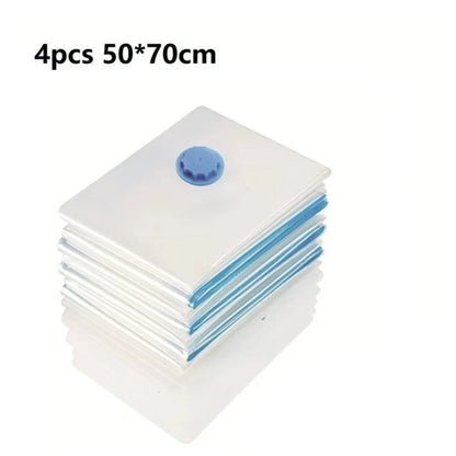 Vacuum Storage Bags More Space Save Compression Travel Seal Zipper for Clothes Pillows Bedding Closet Home Organizer