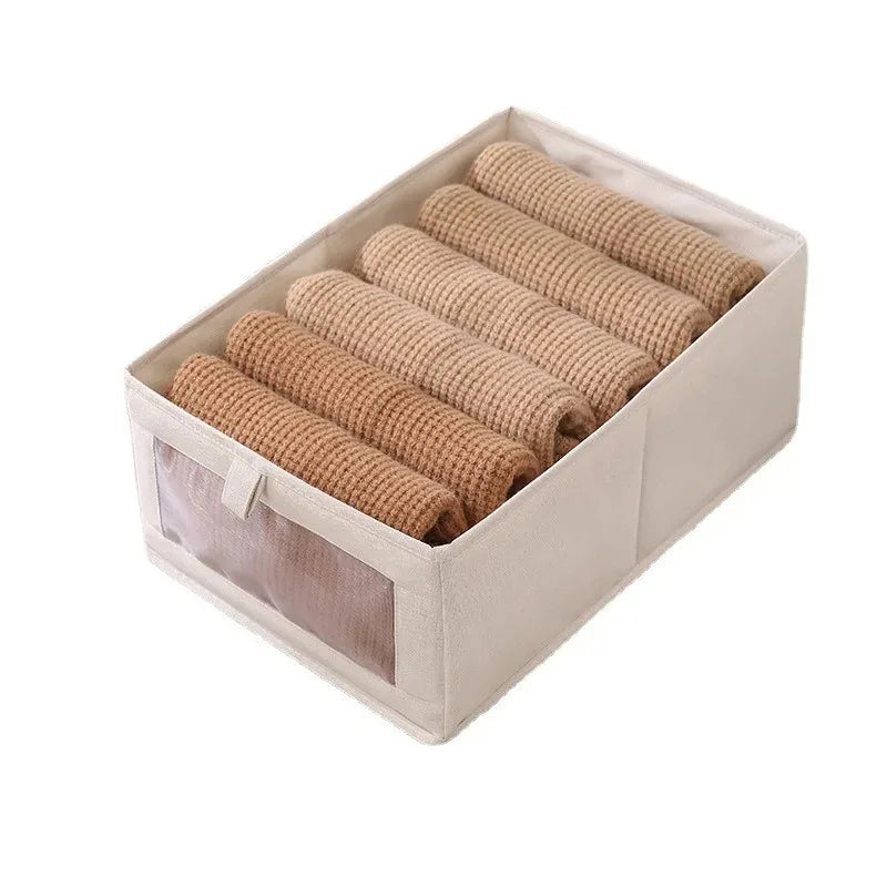 1Pcs Pants Storage Box Clothes Organizers of Cabinets and Drawers Fabric Foldable Boxes for Bedroom Wardrobe Organization Home ﻿