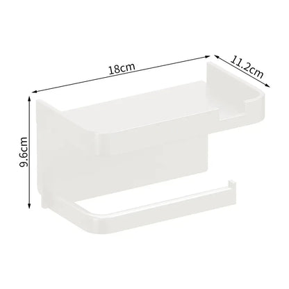 Plastic Toilet Paper Holder Storage Rack Bathroom Towel Placement of Seasoning bottles Bathroom Wall Roll of Paper Phone Storage