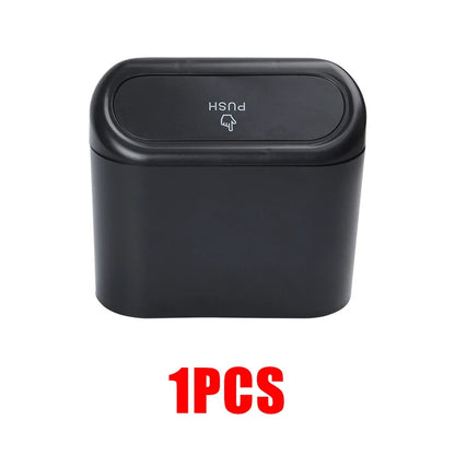 Car Trash Can With Lid | Leak-Proof Mini Car Organizer for Auto Office Home