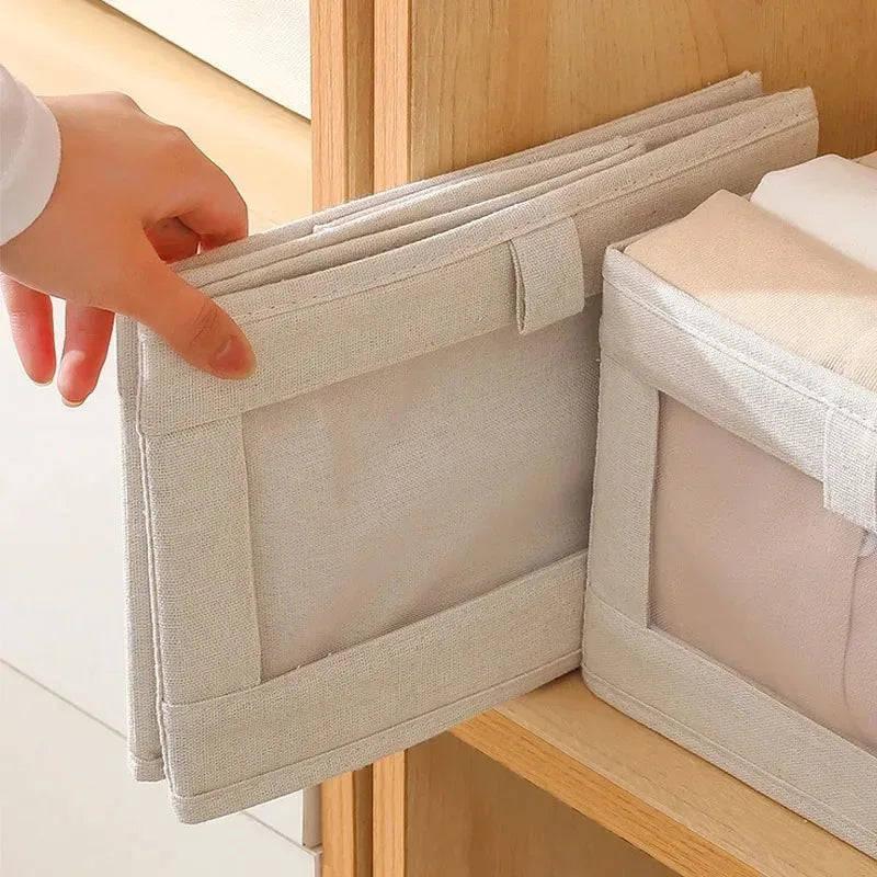 1Pcs Pants Storage Box Clothes Organizers of Cabinets and Drawers Fabric Foldable Boxes for Bedroom Wardrobe Organization Home ﻿