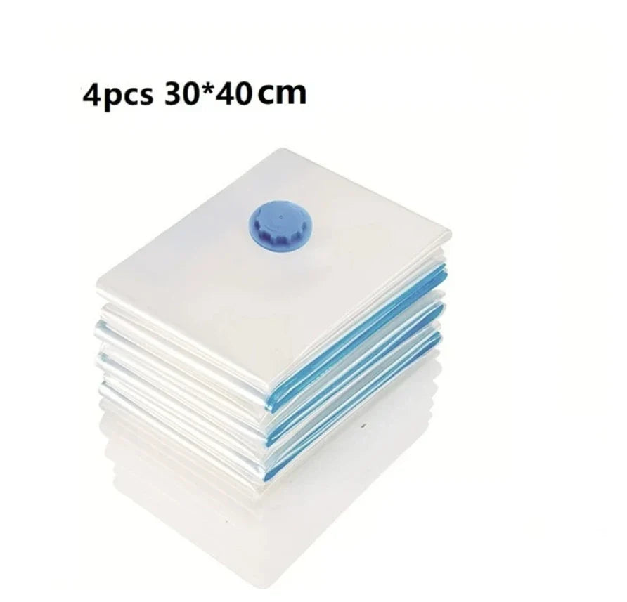 Vacuum Storage Bags More Space Save Compression Travel Seal Zipper for Clothes Pillows Bedding Closet Home Organizer