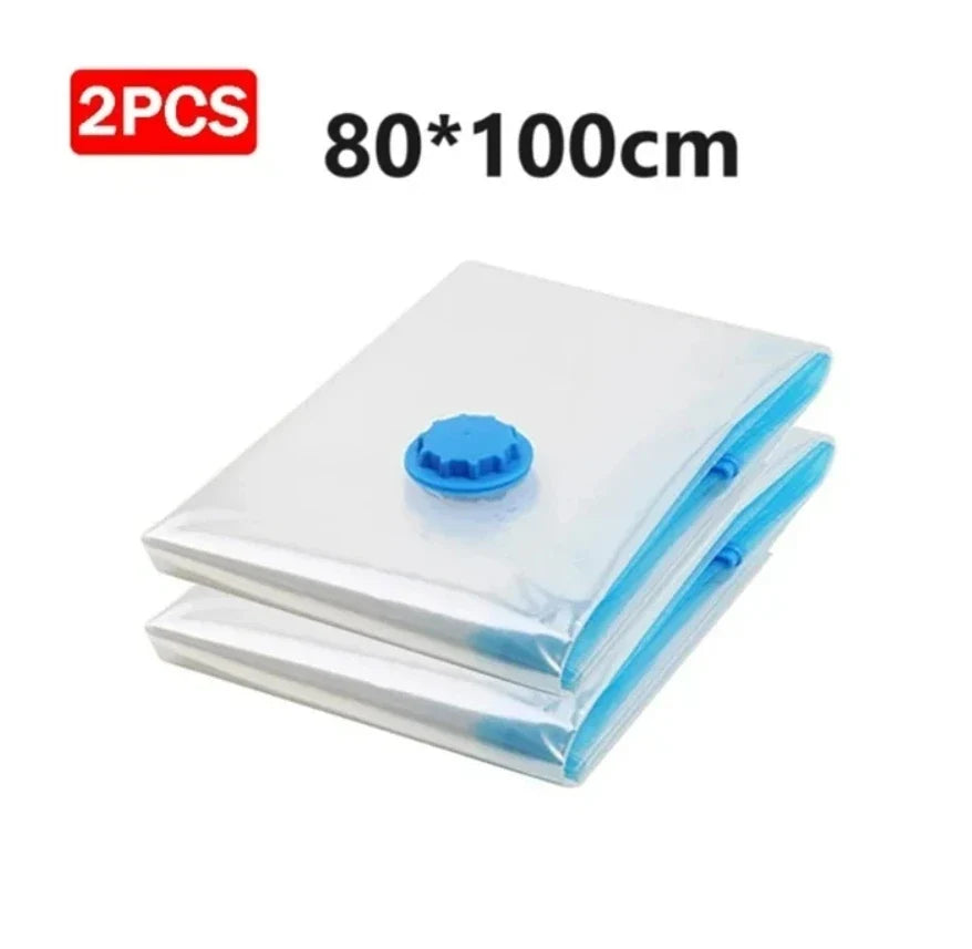 Vacuum Storage Bags More Space Save Compression Travel Seal Zipper for Clothes Pillows Bedding Closet Home Organizer
