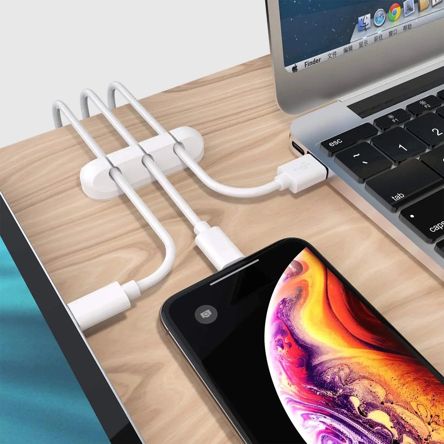 Silicone USB Cable Organizer Cable