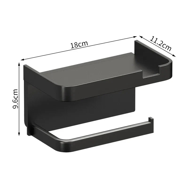 Plastic Toilet Paper Holder Storage Rack Bathroom Towel Placement of Seasoning bottles Bathroom Wall Roll of Paper Phone Storage