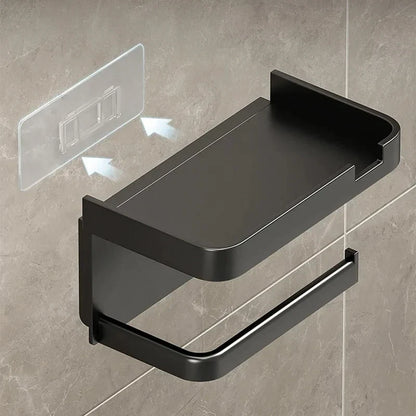 Plastic Toilet Paper Holder Storage Rack Bathroom Towel Placement of Seasoning bottles Bathroom Wall Roll of Paper Phone Storage