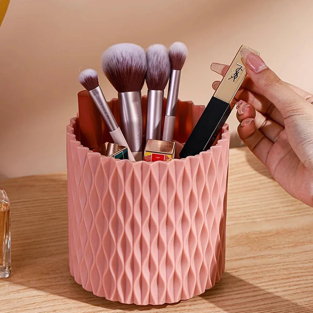Rotating makeup brush storage box, lipstick makeup pen holder, dressing table, makeup stand, light and compact, girls' favorite