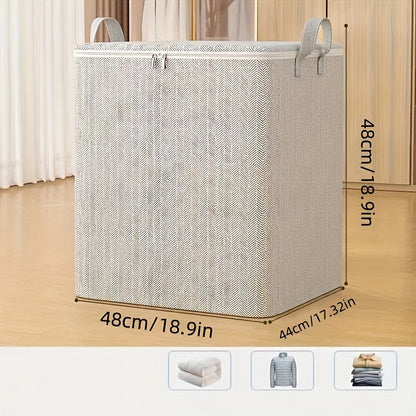 Extra Large Storage Box with Lid Modern Space Saving Design Durable for Clothes Bedding Home Organization Wardrobe Moving