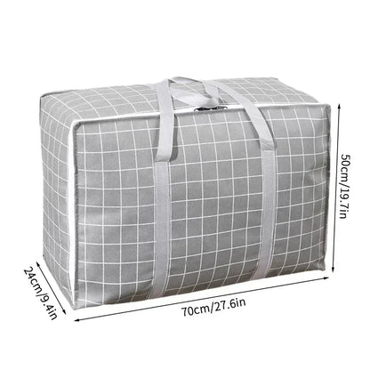 Foldable Clothes Storage Bag Visual Quilt Organize Cases Waterproof Large Capacity Clothing Pack Bag Pillow Down Coat Organize