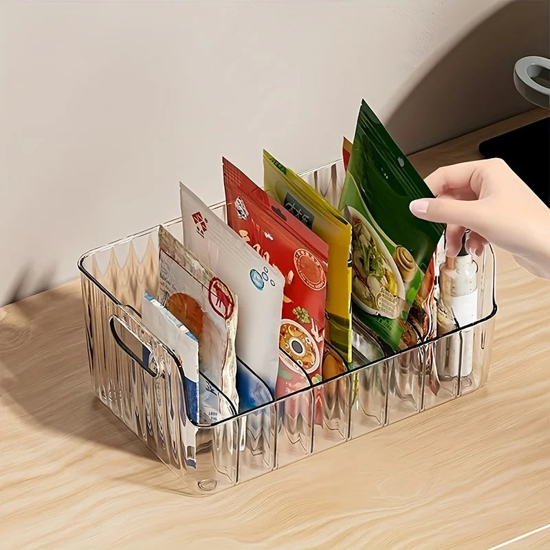 6 - Compartment Detachable Spice Rack. Large - capacity for fridge, cabinet & countertop seasoning storage. Practical organizer.