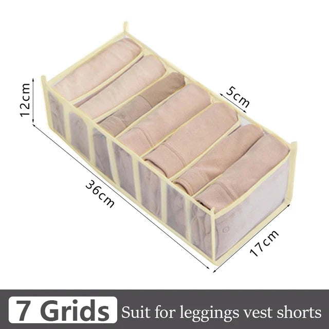 Jeans Organization Storage Box | Closet Drawer Organizer for Pants and Clothing