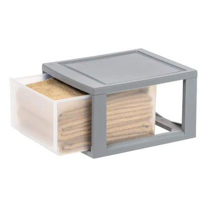 Gray Stackable Storage Unit closet organizer  cabinet organizer  storage drawers  organizer drawer  drawer divider