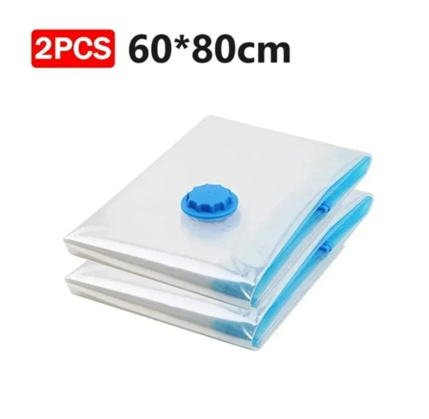 Vacuum Storage Bags More Space Save Compression Travel Seal Zipper for Clothes Pillows Bedding Closet Home Organizer