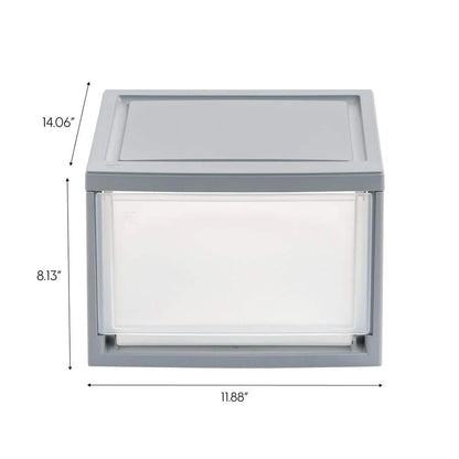 Gray Stackable Storage Unit closet organizer  cabinet organizer  storage drawers  organizer drawer  drawer divider