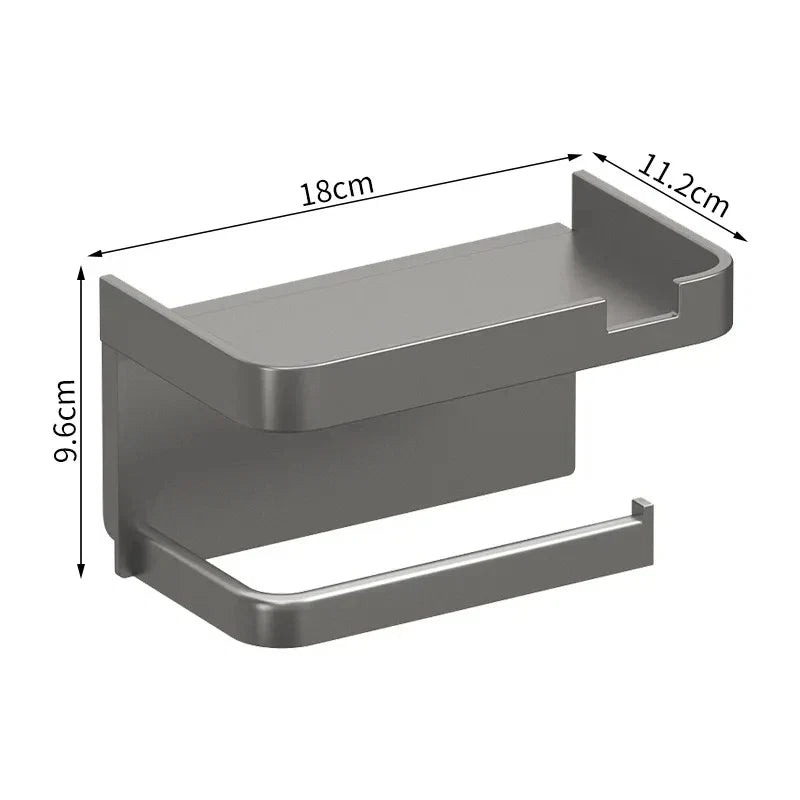 Plastic Toilet Paper Holder Storage Rack Bathroom Towel Placement of Seasoning bottles Bathroom Wall Roll of Paper Phone Storage