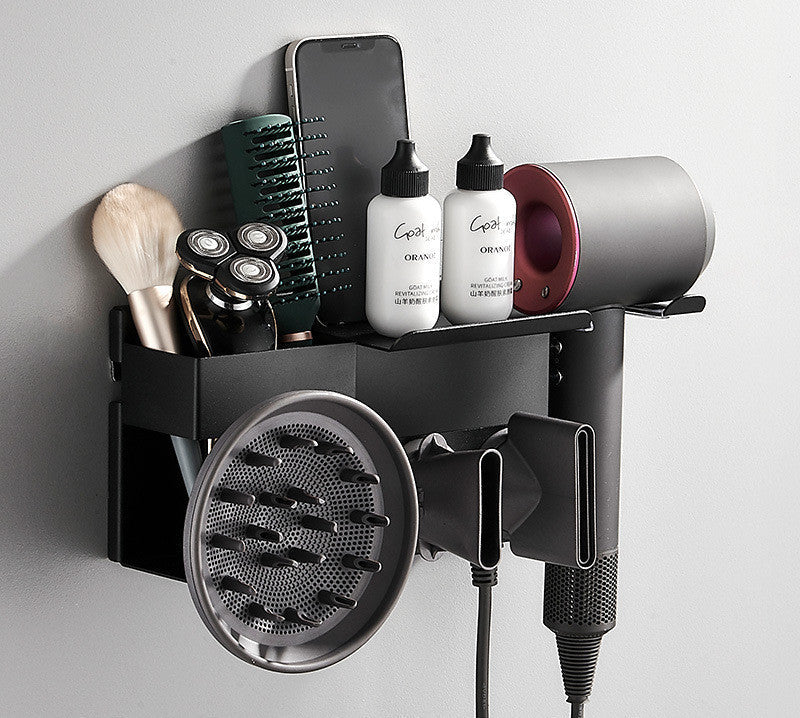 Curling Rod Storage Rack Free Wall-mounted