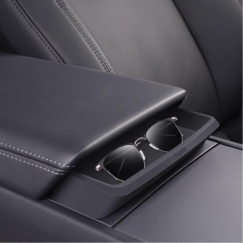 Armrest Sunglasses Organizer for Model 3 Highland / Model Y Juniper
