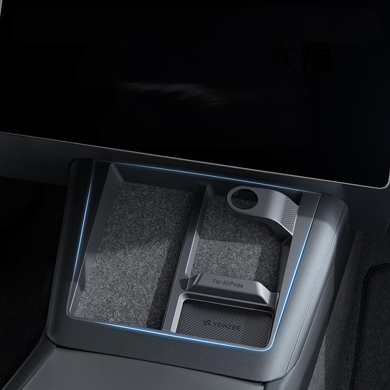 3-in-1 Wireless Charging Anti-Slip Organizer for Model 3 Highland / Model Y Juniper | TESERY