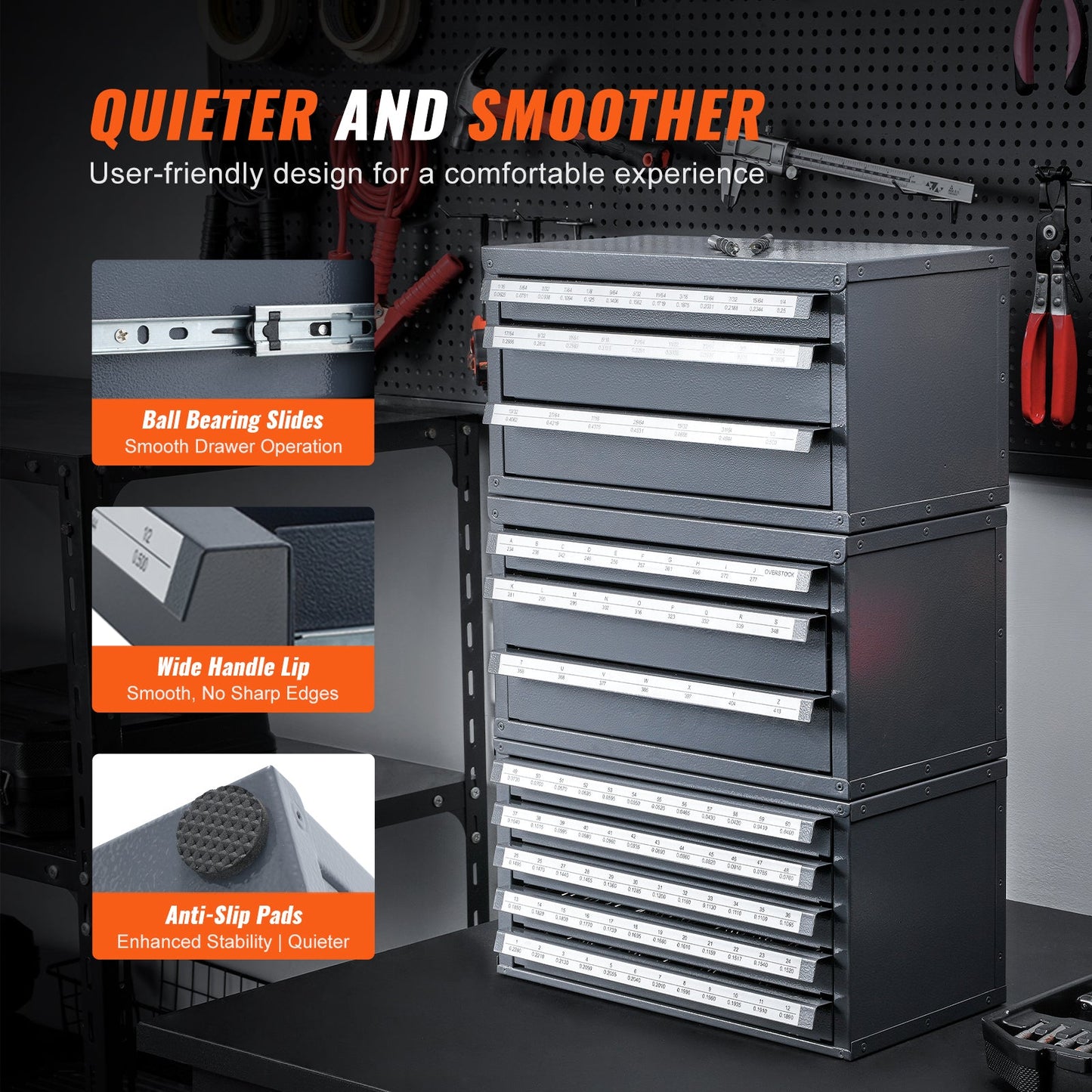 Tap Dispenser Cabinet With Five-Drawer Organizer