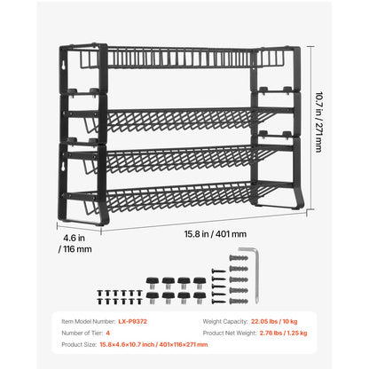 Spice Rack Organizer for Cabinet Kitchen Countertop Seasoning Organizer 18x11 in