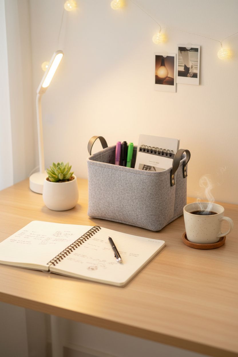 Desktop Stationary Storage Basket
